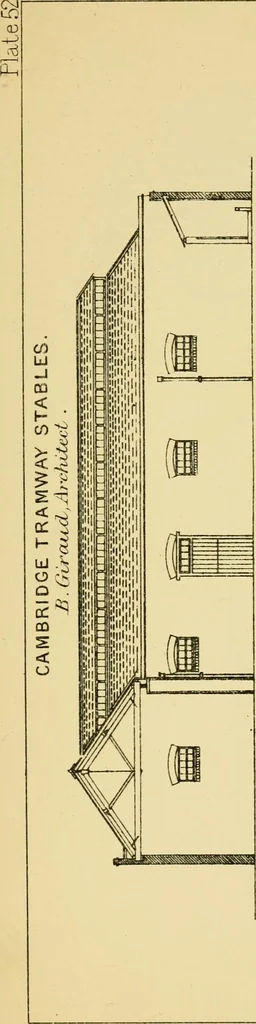 An illustration from Stable building and stable fitting : a handbook for the use of architects, builders, and horse owners, 1891, leaf 226