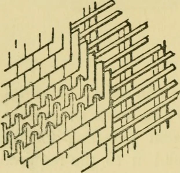 An illustration from Stable building and stable fitting : a handbook for the use of architects, builders, and horse owners, 1891, leaf 45