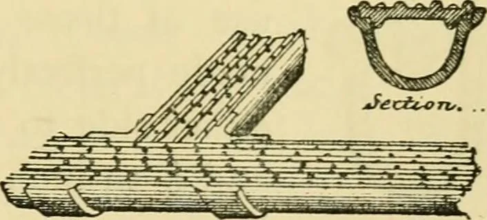 An illustration from Stable building and stable fitting : a handbook for the use of architects, builders, and horse owners, 1891, leaf 60