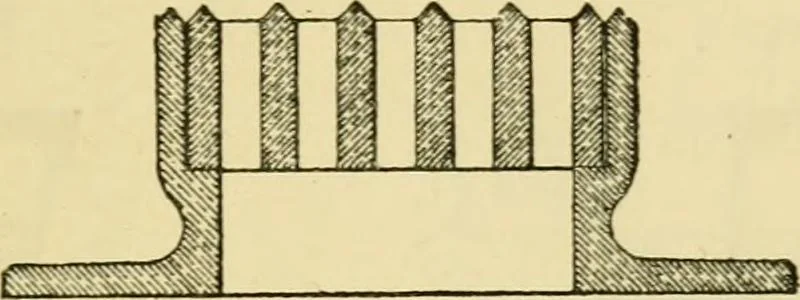 An illustration from Stable building and stable fitting : a handbook for the use of architects, builders, and horse owners, 1891, leaf 64