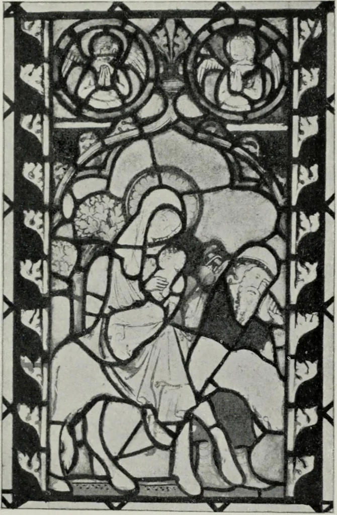 An illustration from Stained glass; a handbook on the art of stained and painted glass, its origin and development from the time of Charlemagne to its decadence (850-1650 A. D.), 1922, leaf 112