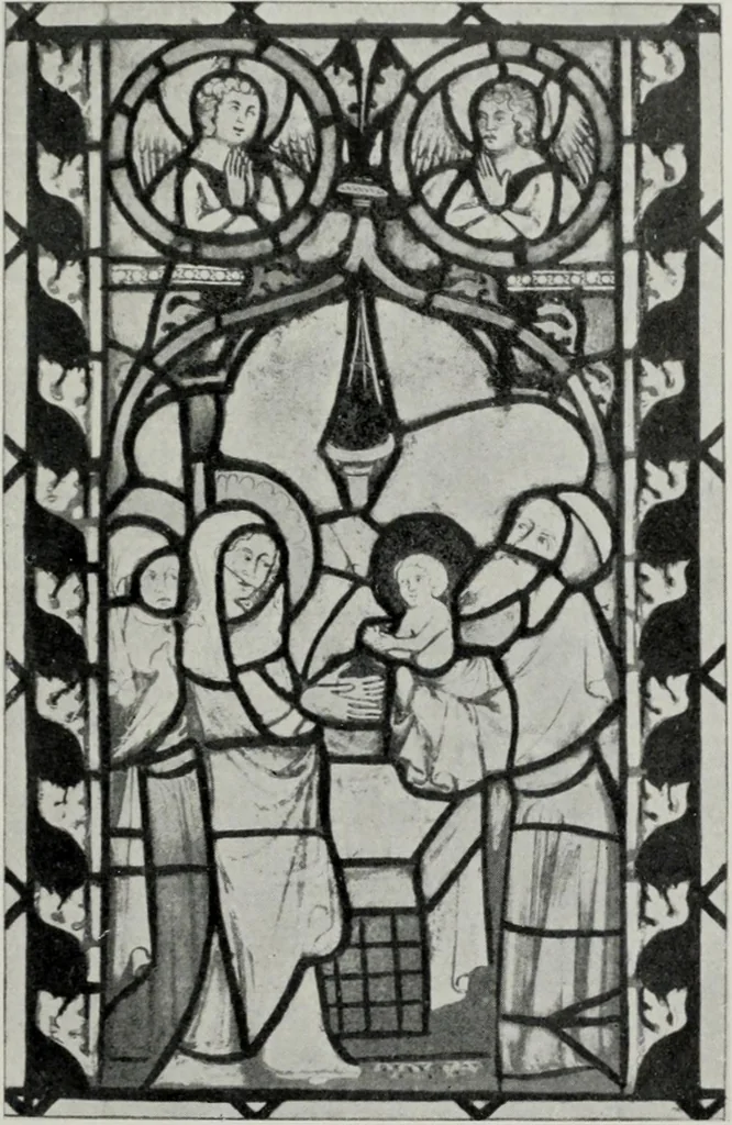 An illustration from Stained glass; a handbook on the art of stained and painted glass, its origin and development from the time of Charlemagne to its decadence (850-1650 A. D.), 1922, leaf 118