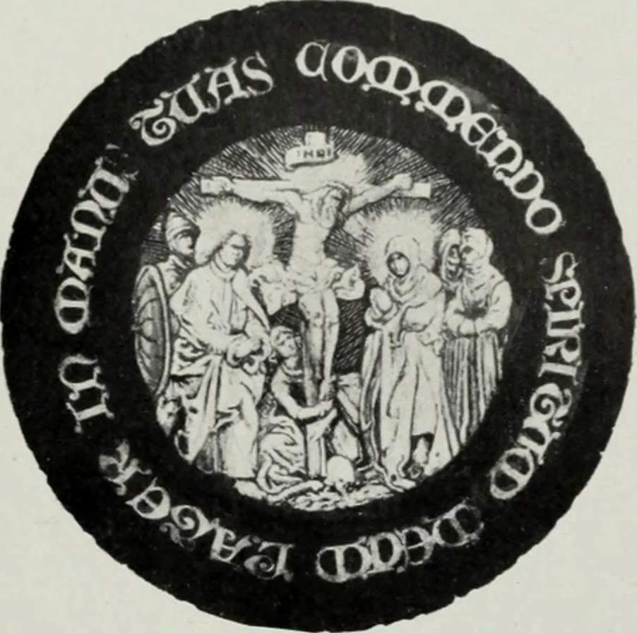 An illustration from Stained glass; a handbook on the art of stained and painted glass, its origin and development from the time of Charlemagne to its decadence (850-1650 A. D.), 1922, leaf 176
