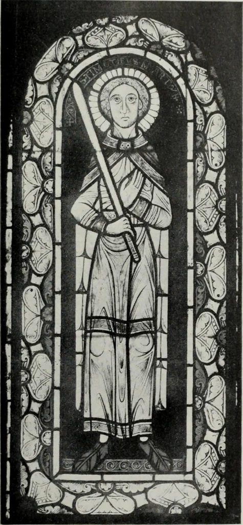 An illustration from Stained glass; a handbook on the art of stained and painted glass, its origin and development from the time of Charlemagne to its decadence (850-1650 A. D.), 1922, leaf 28