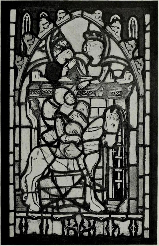 An illustration from Stained glass; a handbook on the art of stained and painted glass, its origin and development from the time of Charlemagne to its decadence (850-1650 A. D.), 1922, leaf 52