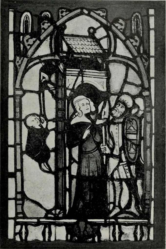 An illustration from Stained glass; a handbook on the art of stained and painted glass, its origin and development from the time of Charlemagne to its decadence (850-1650 A. D.), 1922, leaf 58