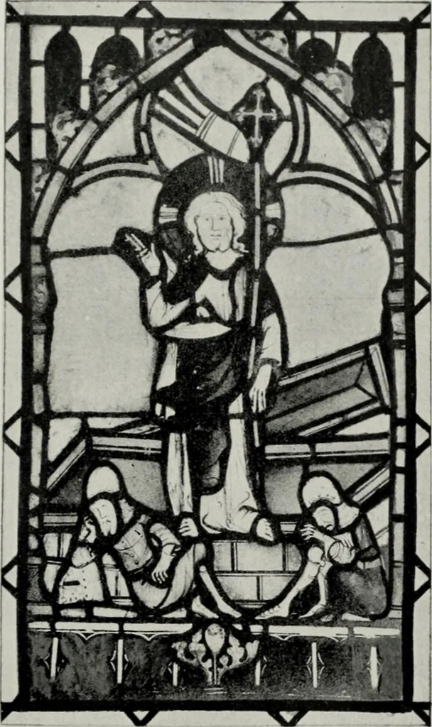 An illustration from Stained glass; a handbook on the art of stained and painted glass, its origin and development from the time of Charlemagne to its decadence (850-1650 A. D.), 1922, leaf 68