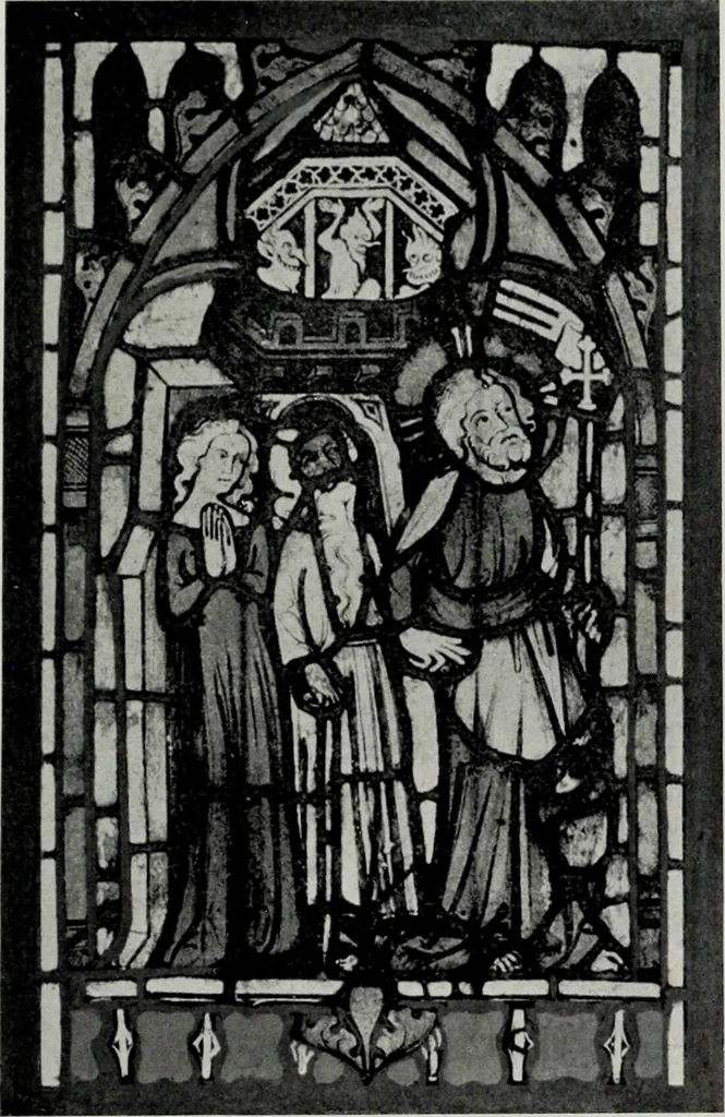 An illustration from Stained glass; a handbook on the art of stained and painted glass, its origin and development from the time of Charlemagne to its decadence (850-1650 A. D.), 1922, leaf 80