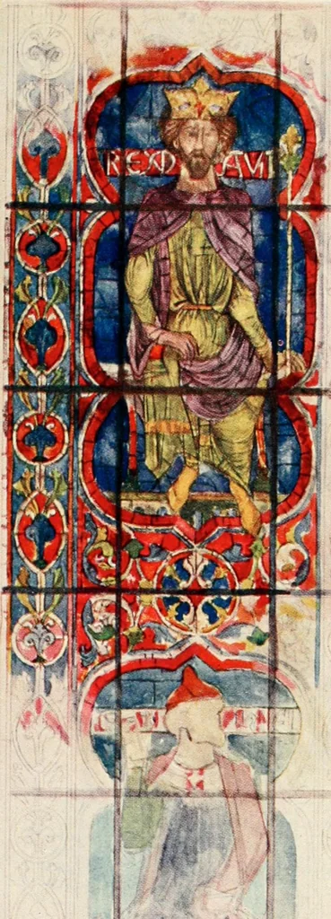 An illustration from Stained glass of the middle ages in England & France, 1913, leaf 128