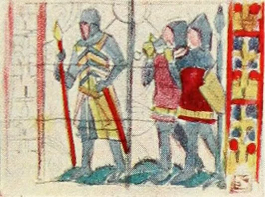 An illustration from Stained glass of the middle ages in England & France, 1913, leaf 168