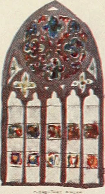 An illustration from Stained glass of the middle ages in England & France, 1913, leaf 196