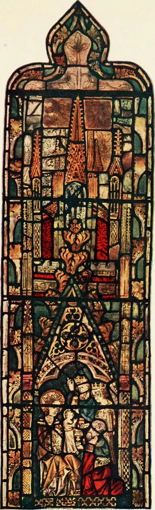 An illustration from Stained glass of the middle ages in England & France, 1913, leaf 224