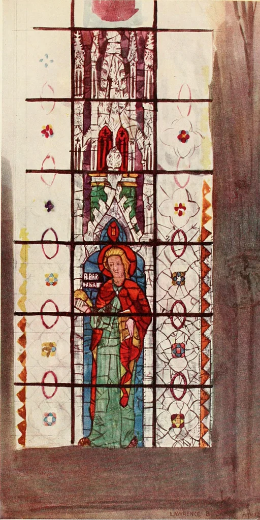 An illustration from Stained glass of the middle ages in England & France, 1913, leaf 240
