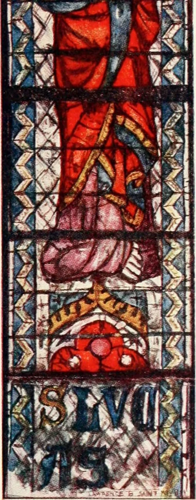An illustration from Stained glass of the middle ages in England & France, 1913, leaf 250