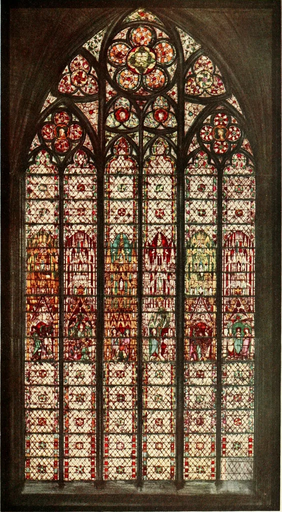 An illustration from Stained glass of the middle ages in England & France, 1913, leaf 260