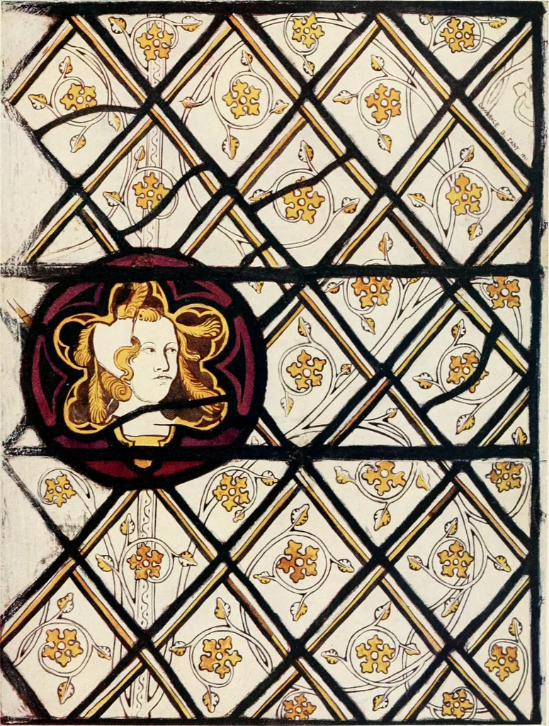 An illustration from Stained glass of the middle ages in England & France, 1913, leaf 266