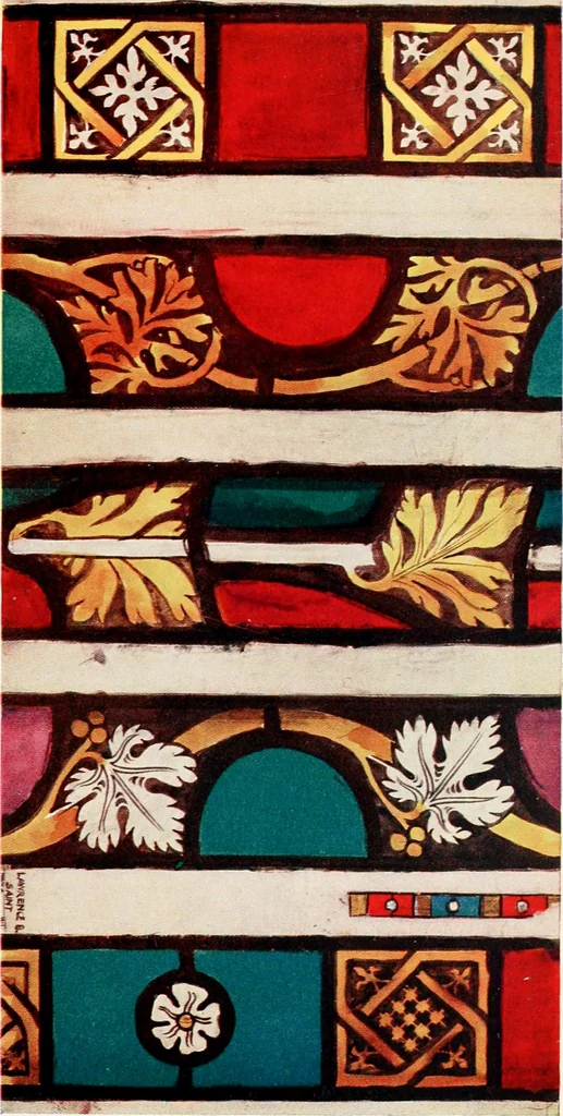 An illustration from Stained glass of the middle ages in England & France, 1913, leaf 282