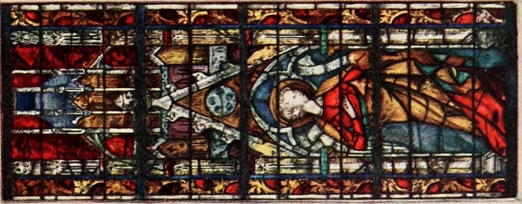 An illustration from Stained glass of the middle ages in England & France, 1913, leaf 310