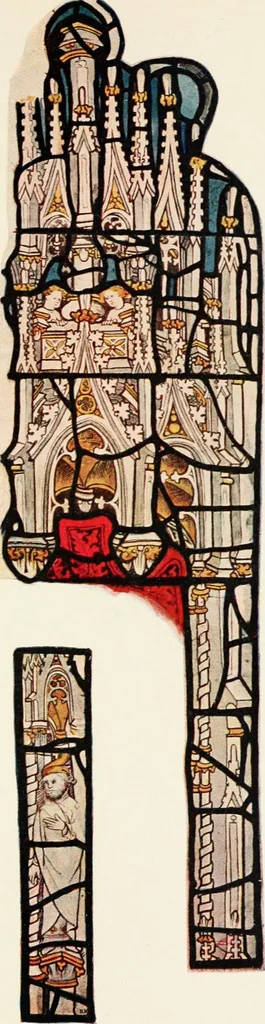 An illustration from Stained glass of the middle ages in England & France, 1913, leaf 350