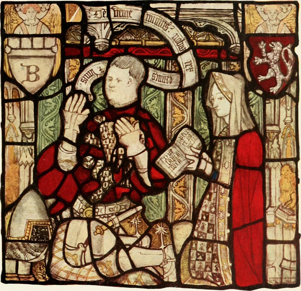 An illustration from Stained glass of the middle ages in England & France, 1913, leaf 358