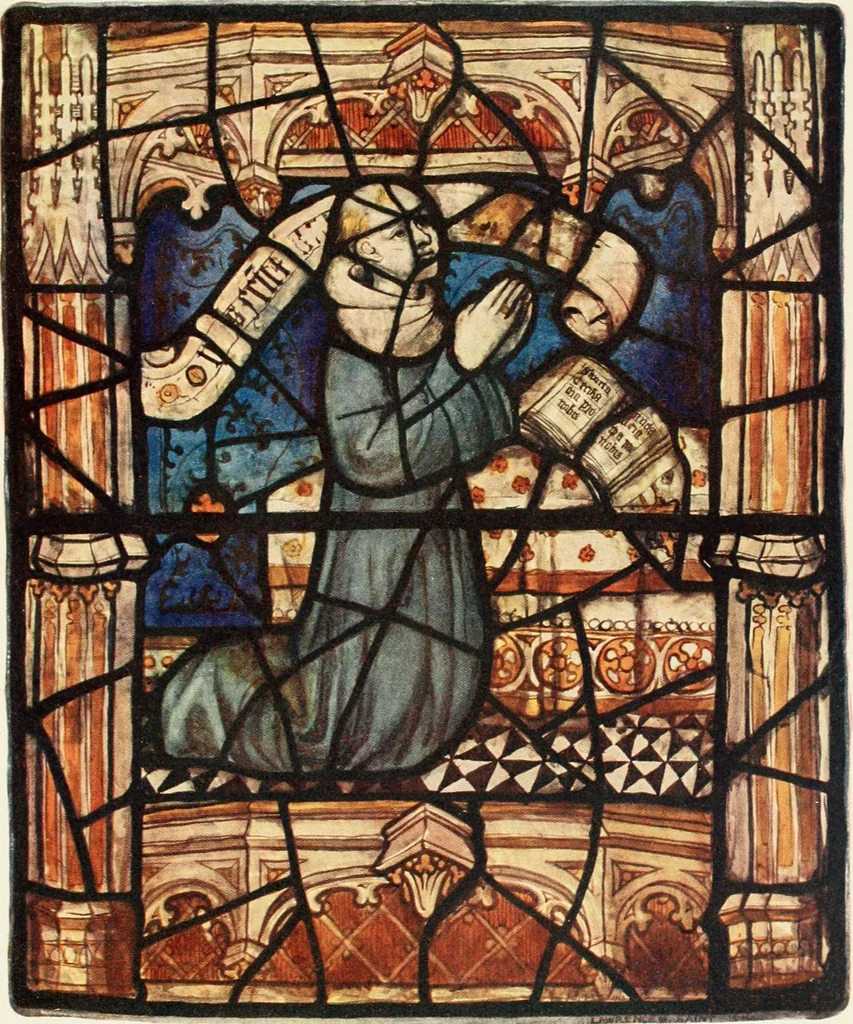 An illustration from Stained glass of the middle ages in England & France, 1913, leaf 366