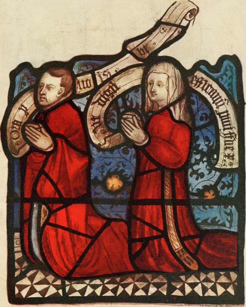 An illustration from Stained glass of the middle ages in England & France, 1913, leaf 378