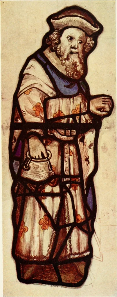 An illustration from Stained glass of the middle ages in England & France, 1913, leaf 386