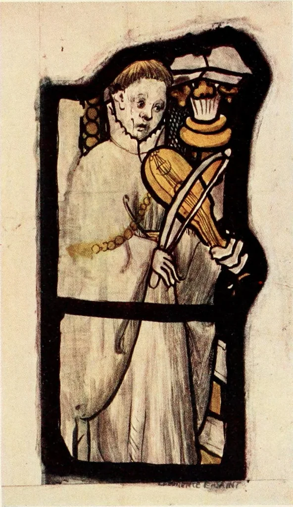 An illustration from Stained glass of the middle ages in England & France, 1913, leaf 394