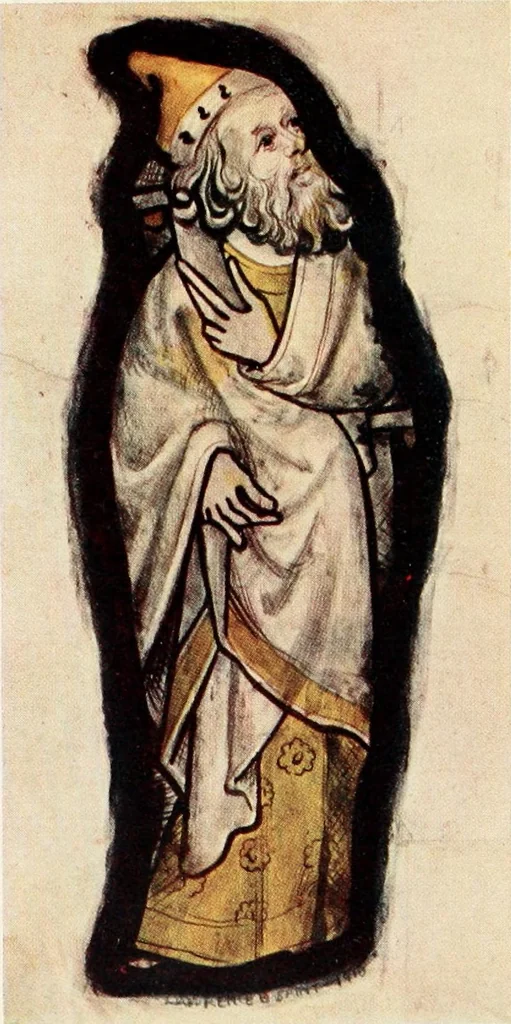 An illustration from Stained glass of the middle ages in England & France, 1913, leaf 394