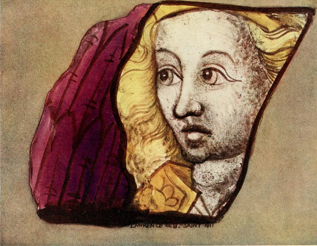 An illustration from Stained glass of the middle ages in England & France, 1913, leaf 458