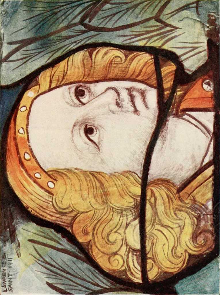 An illustration from Stained glass of the middle ages in England & France, 1913, leaf 470