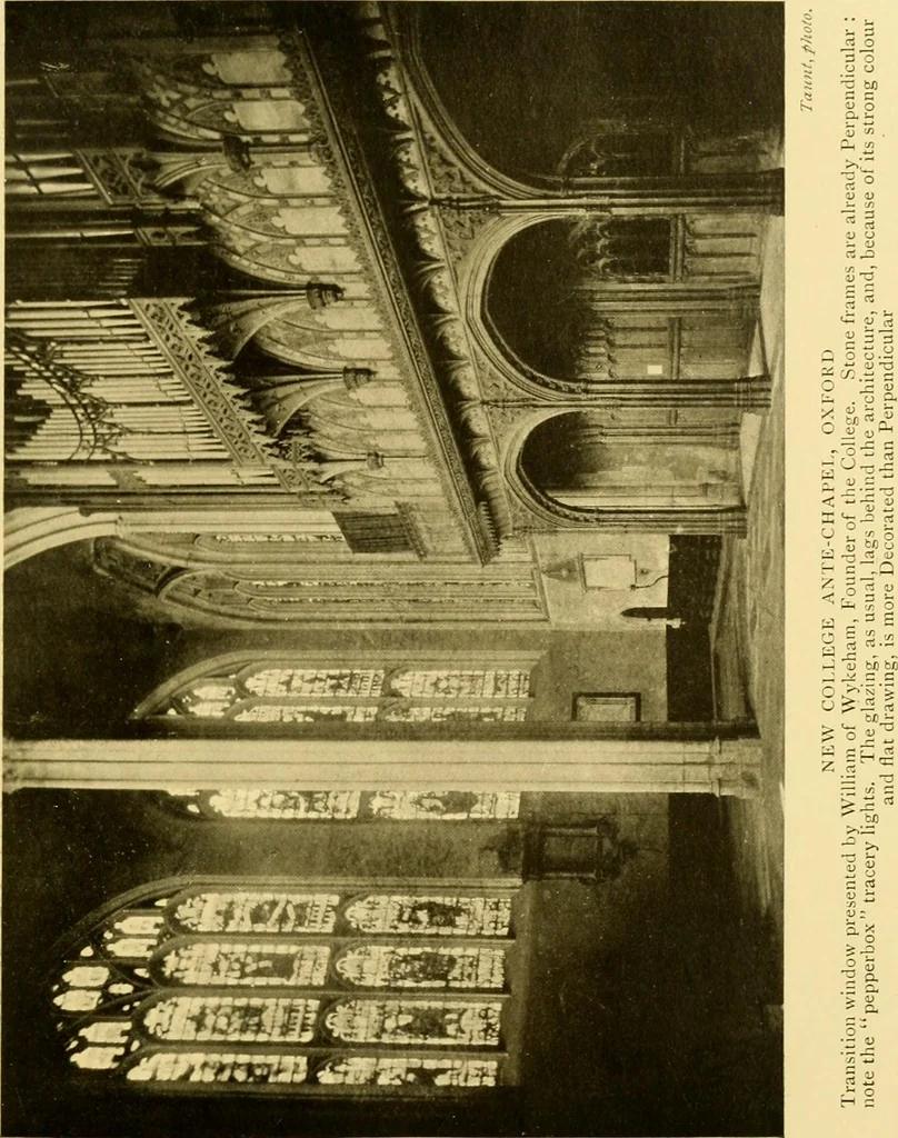 An illustration from Stained glass tours in England, 1909, leaf 188