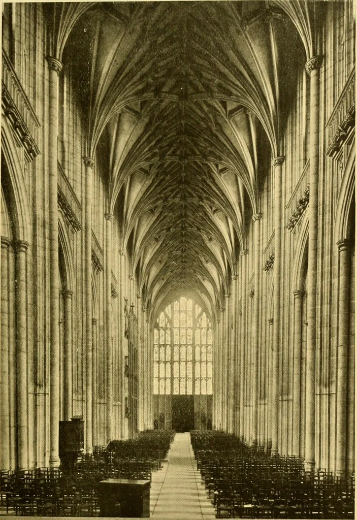 An illustration from Stained glass tours in England, 1909, leaf 252