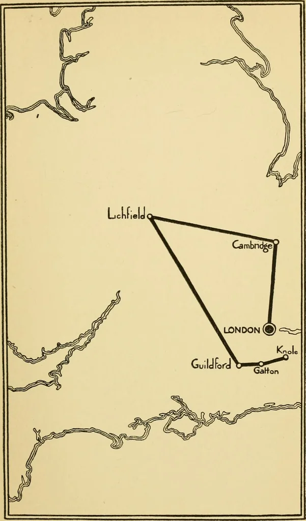An illustration from Stained glass tours in England, 1909, leaf 268