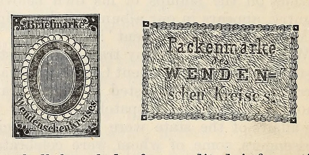 An illustration from Stamp-collector's magazine, 1863, leaf 38
