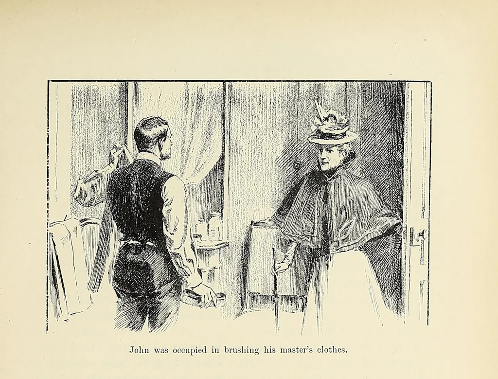 An illustration from The stamp king, 1899, leaf 113