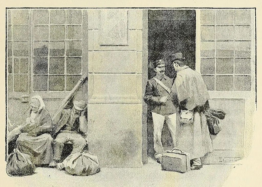 An illustration from The stamp king, 1899, leaf 199