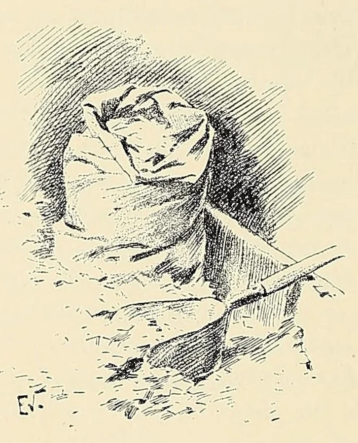 An illustration from The stamp king, 1899, leaf 92