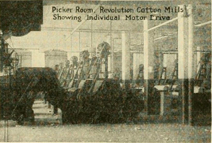 An illustration from Standard cotton mill practice and equipment, with classified buyer's index, 1918, leaf 168