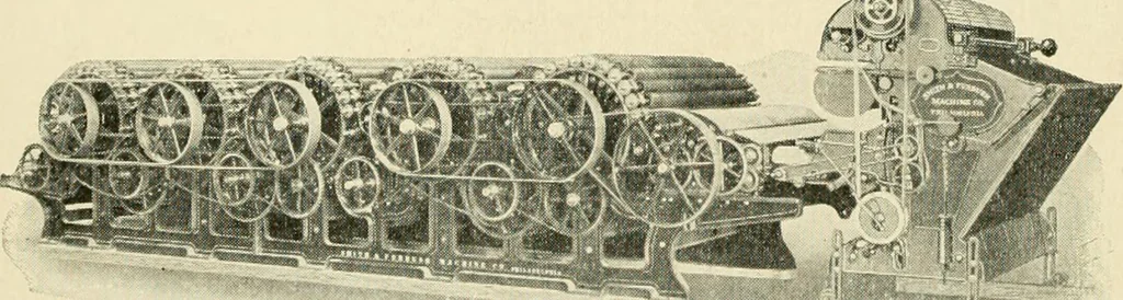 An illustration from Standard cotton mill practice and equipment, with classified buyer's index, 1918, leaf 124