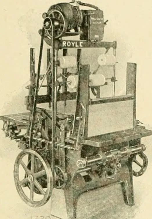 An illustration from Standard cotton mill practice and equipment, with classified buyer's index, 1918, leaf 130