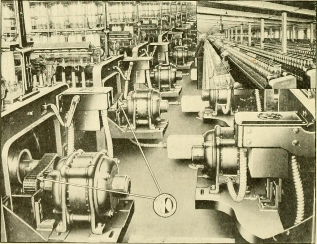 An illustration from Standard cotton mill practice and equipment, with classified buyer's index, 1918, leaf 155