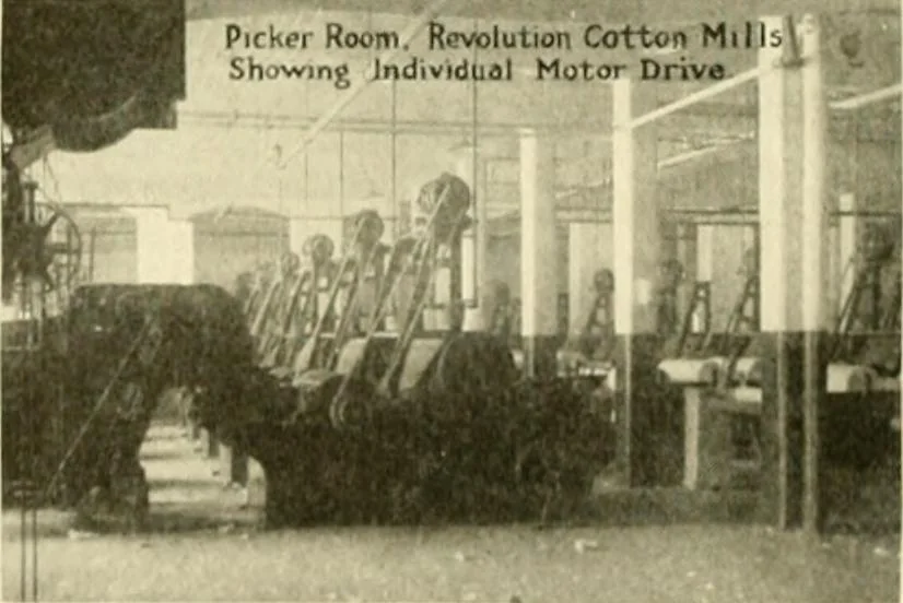 An illustration from Standard cotton mill practice and equipment, with classified buyer's index, 1918, leaf 165
