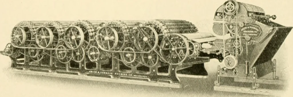 An illustration from Standard cotton mill practice and equipment, with classified buyer's index, 1918, leaf 134
