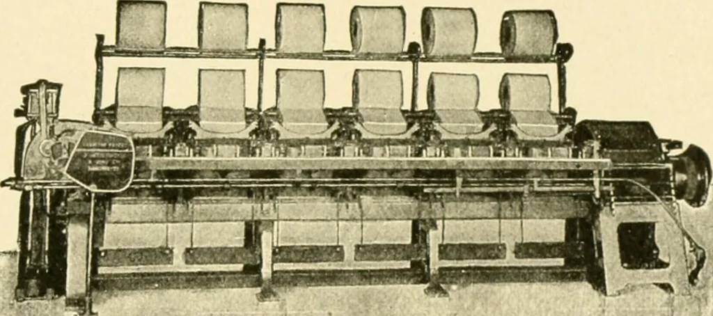 An illustration from Standard cotton mill practice and equipment, with classified buyer's index, 1918, leaf 150