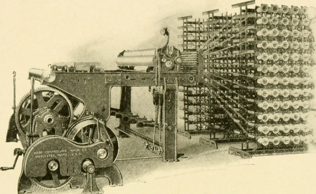 An illustration from Standard cotton mill practice and equipment, with classified buyer's index, 1918, leaf 154