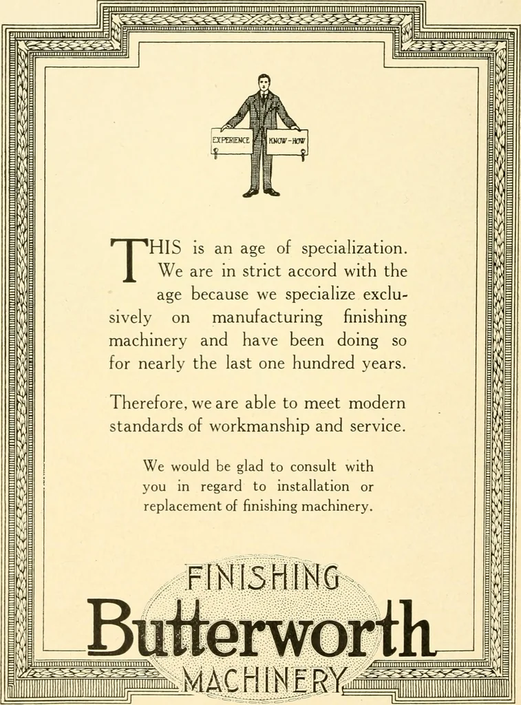 An illustration from Standard cotton mill practice and equipment, with classified buyer's index, 1918, leaf 165
