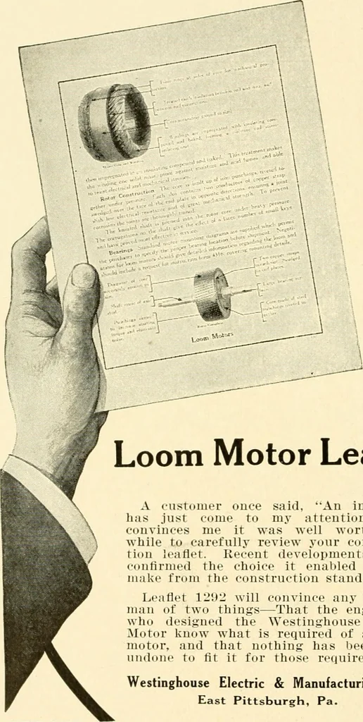 An illustration from Standard cotton mill practice and equipment, with classified buyer's index, 1918, leaf 187