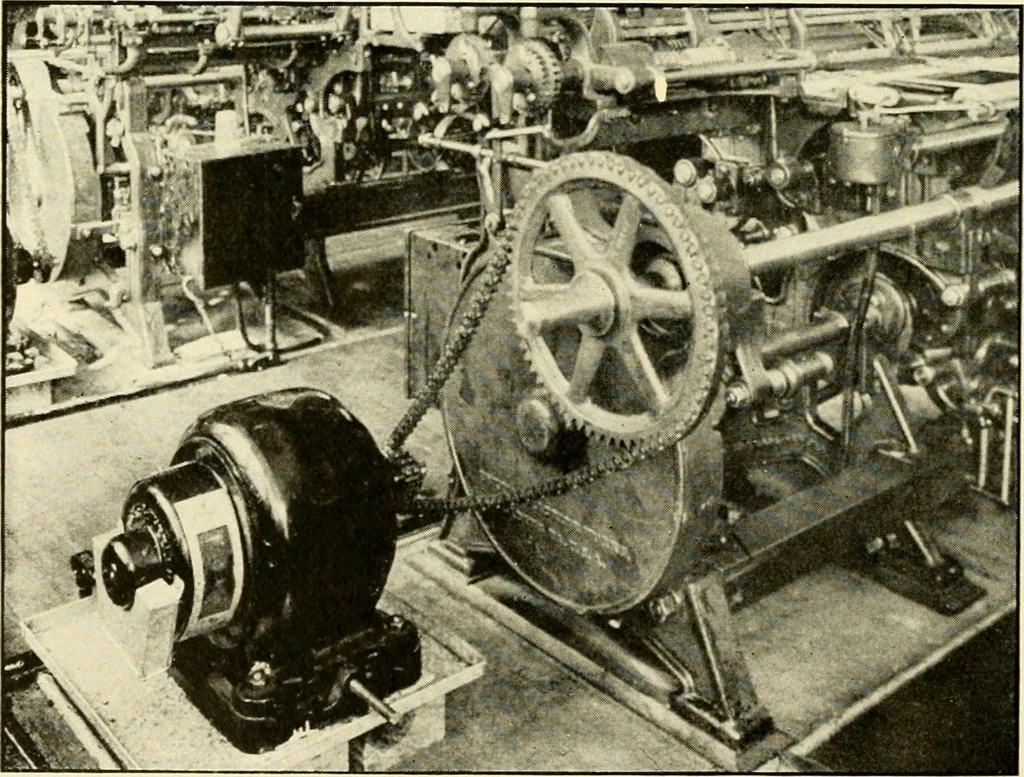 An illustration from Standard cotton mill practice and equipment, with classified buyer's index, 1918, leaf 191