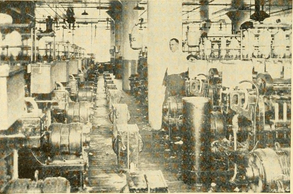 An illustration from Standard cotton mill practice and equipment, with classified buyer's index, 1918, leaf 261